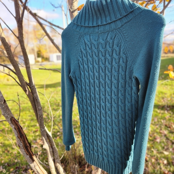 GAP cableknit sweater green sz S - Picture 5 of 5
